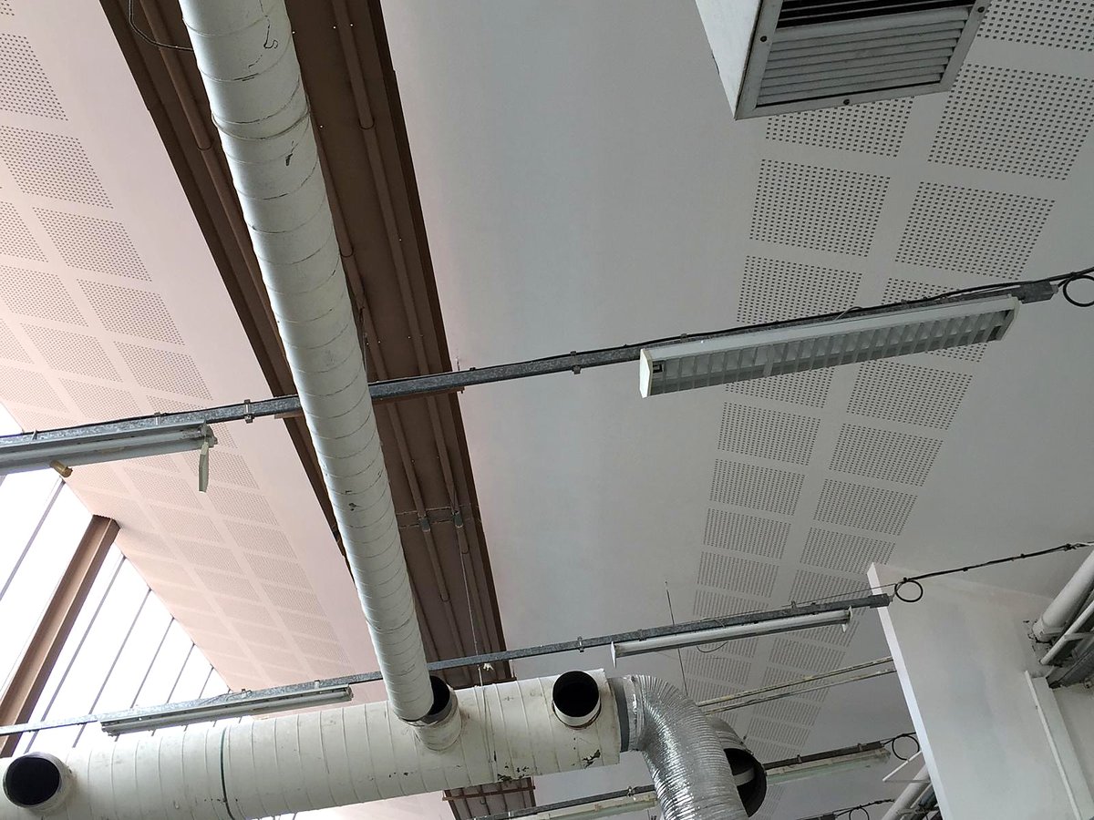 Peinture industrielle — plafond & tuyauteries