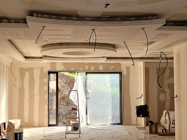 Peinture d'une pièce & plafond circulaire